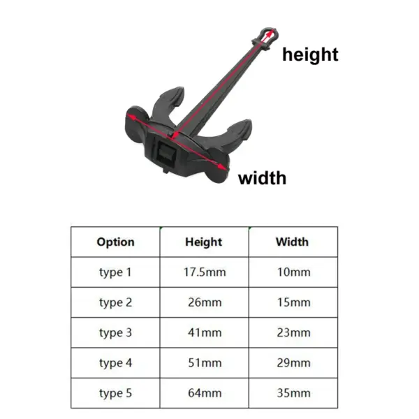 2PCS ABS Plastic Hall Anchors for RC Boats - Image 6