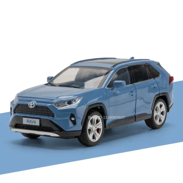 1:24 Alloy Diecast Mini Bus and RAV4 Model - Image 9
