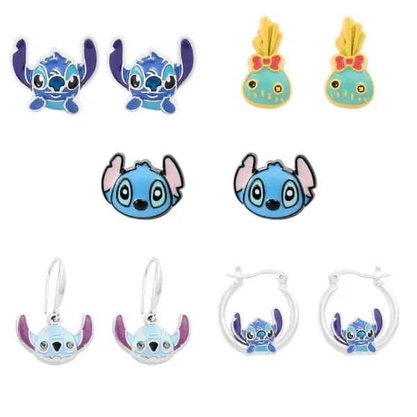 Kawaii Lilo & Stitch Drop Earrings