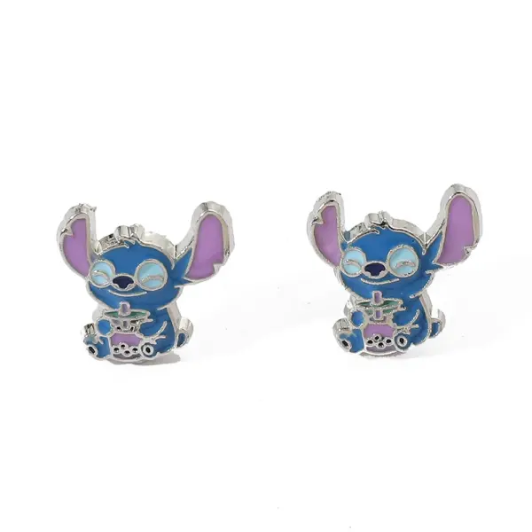 Disney Stitch Flower Stud Earrings - Image 25