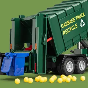 1/30 Scale Diecast Pneumatic Garbage Truck Model 10 S06a48b2fa43941708d41f14455acb67dW