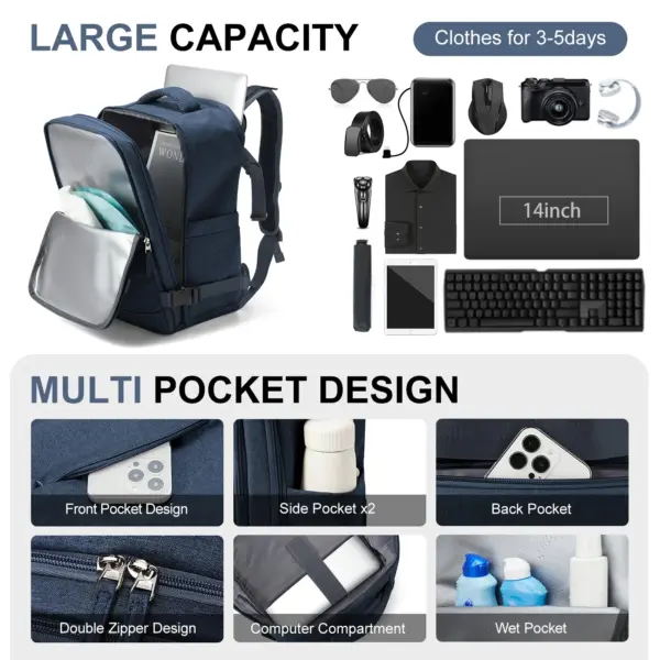 Travel Backpack for Laptops and Essentials - Image 4