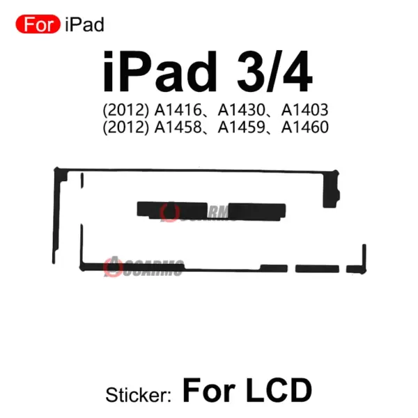 iPad LCD Screen Sticker for Models A1396 to A1823 - Image 2