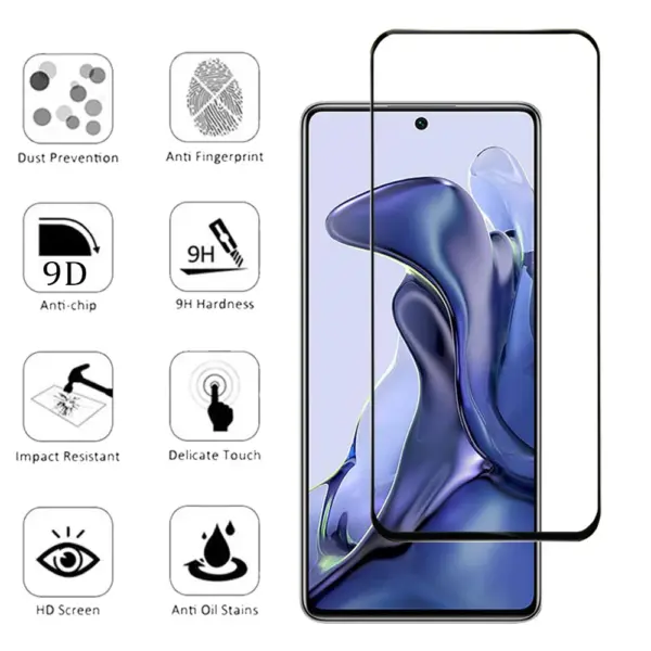 9D Tempered Glass for Xiaomi Phones - Image 3