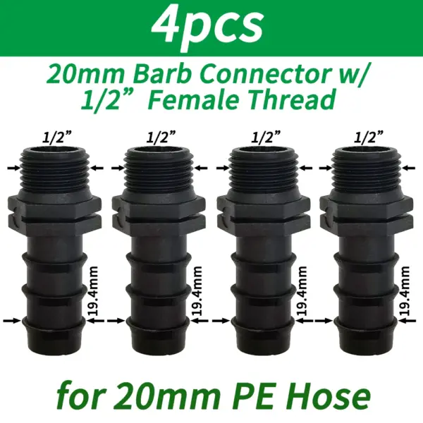 1/2 inches 3/4 inches Male Female Thread Hose Connector - Image 14