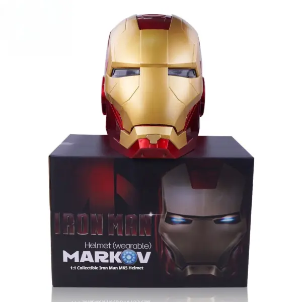 Iron Man Mk5 Helmet Black Gold Edition - Image 8