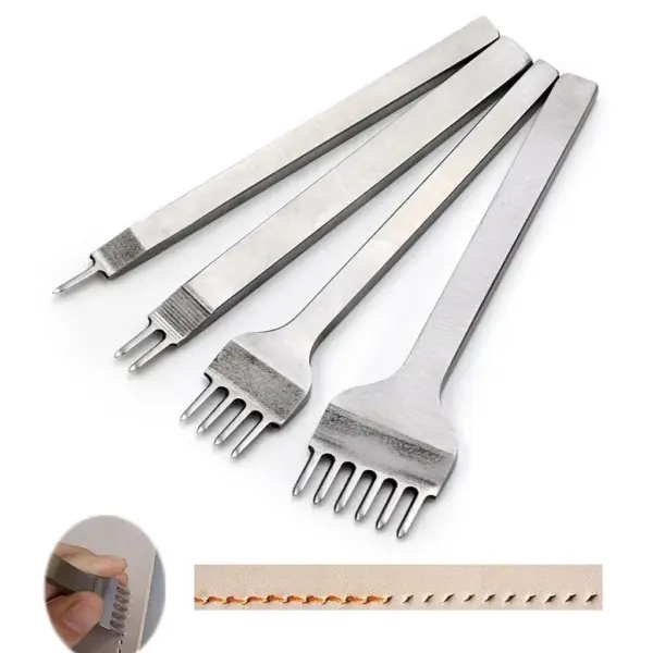 Leather Craft Hole Punch Set 3mm-6mm 4pcs