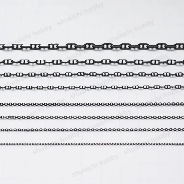 500mm Black Metal Anchor Chain for RC Boats - Image 4