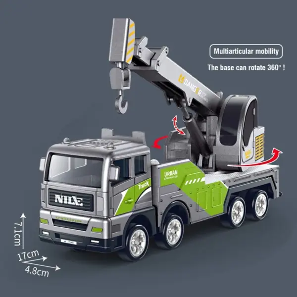 Alloy Diecast Engineering Truck Model Set - Image 4