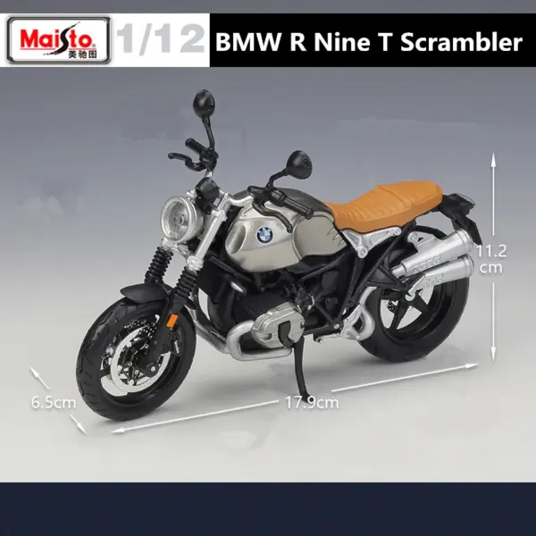 Maisto 1:12 BMW R Nine T Scrambler Model - Image 2