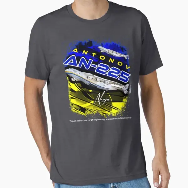 Antonov AN225 Mriya Cargo Aircraft T-Shirt - Image 10