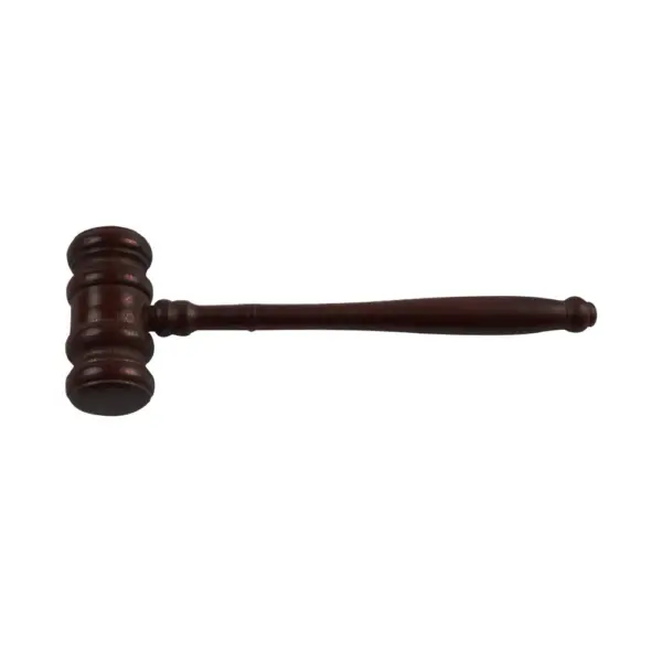 Handcrafted Walnut Wood Judge Hammer Gavel - Image 2