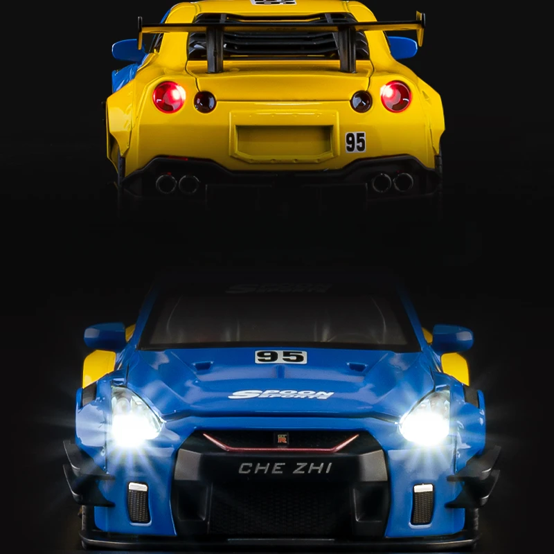 Simulated 1/24 Nissan GTR R34 Alloy Model Car 3 Simulated 1/24 Nissan GTR R34 Alloy Model Car - Image 3