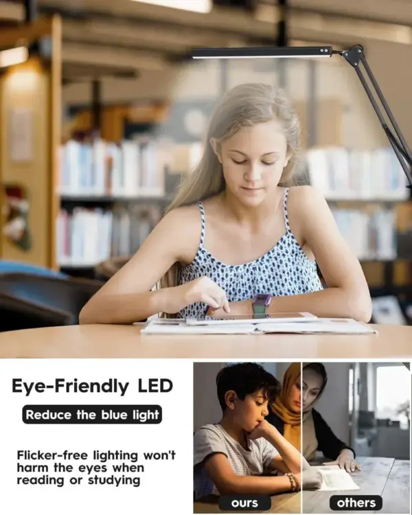 Dimmable 10W LED Desk Lamp with Clamp - Image 3