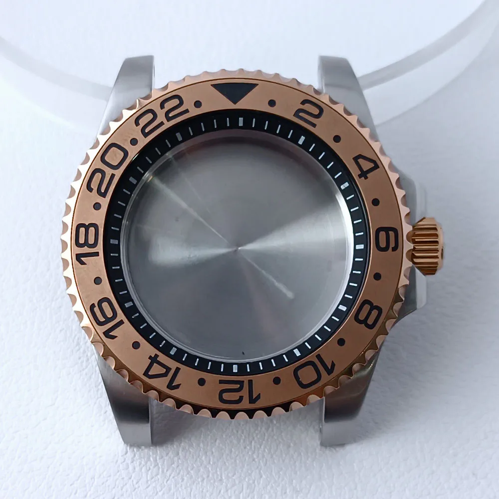 40.5mm Stainless Steel GMT Watch Case NH35/NH36 148 40.5mm Stainless Steel GMT Watch Case NH35/NH36 - Image 148