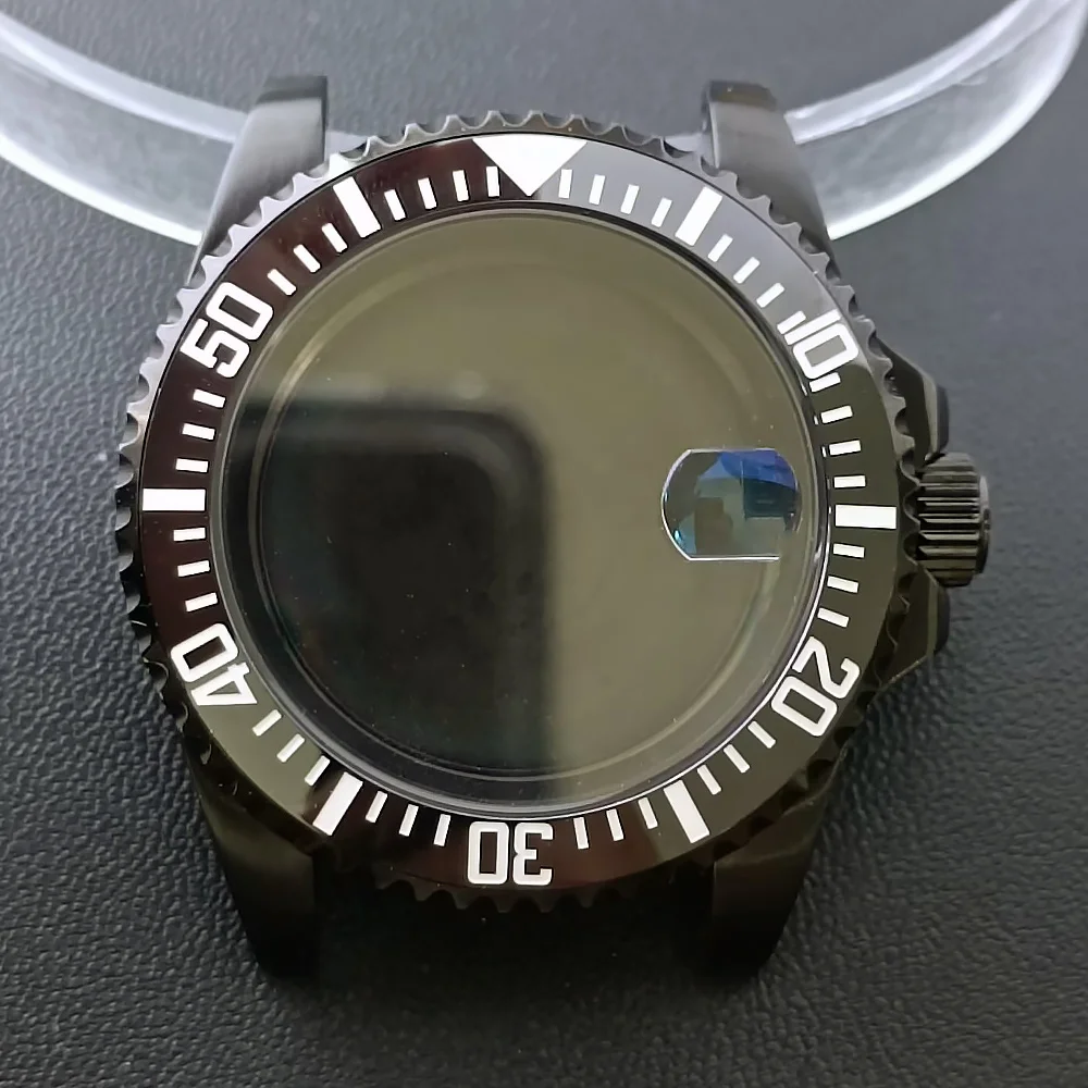 NH35 GMT Steel Watch Case 40.5mm Silver 66 NH35 GMT Steel Watch Case 40.5mm Silver - Image 66