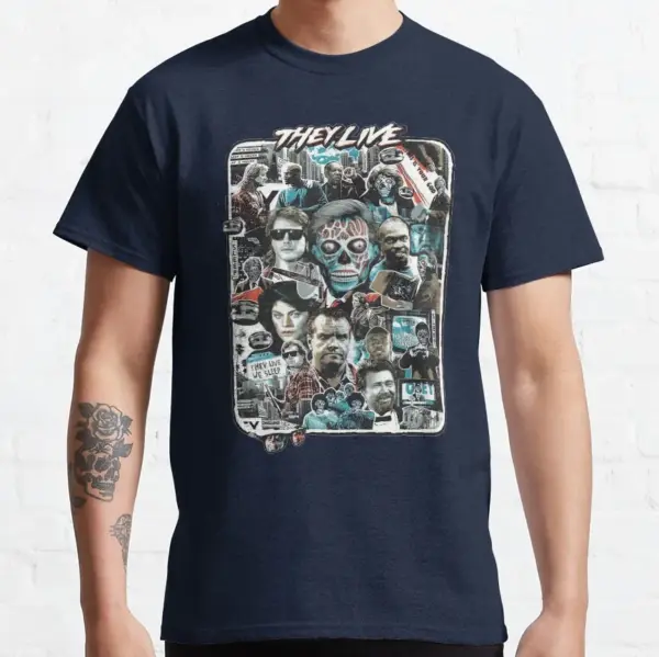 They Live Retro Horror Graphic T-Shirt S-6XL - Image 8