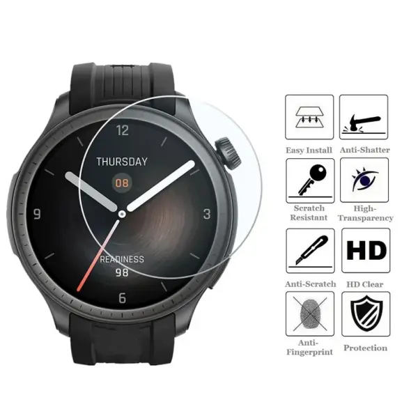 5PCS Tempered Glass Protectors for Amazfit Balance - Image 3