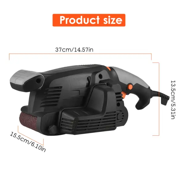 600W Variable Speed Electric Belt Sander - Image 4