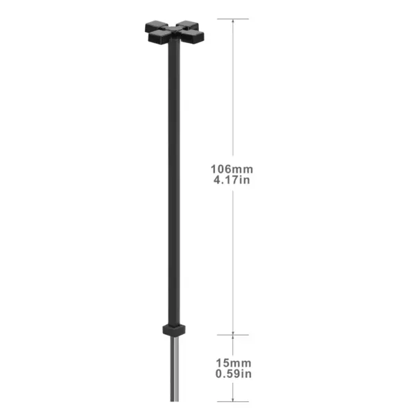 10pcs Metal LED Street Lights for N TT HO OO - Image 3