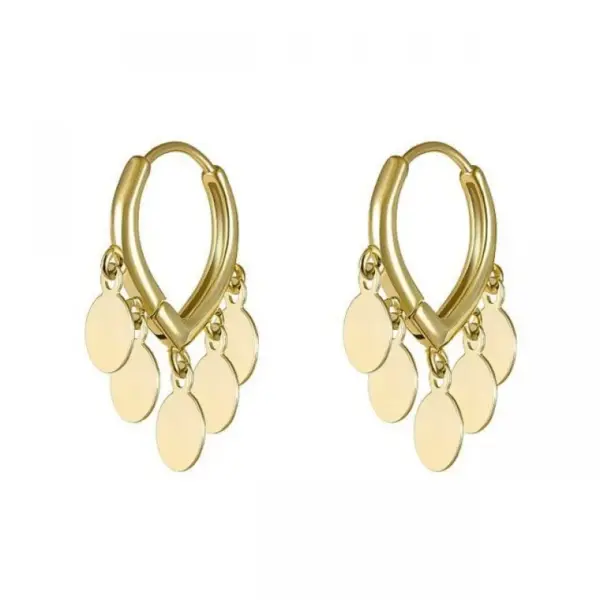 Vintage Heart Copper Hoop Earrings 72mm Length - Image 6