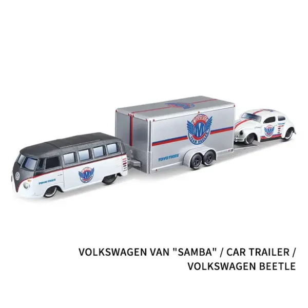 Maisto 1:64 Ford Dodge Chevrolet Trailer Model - Image 4