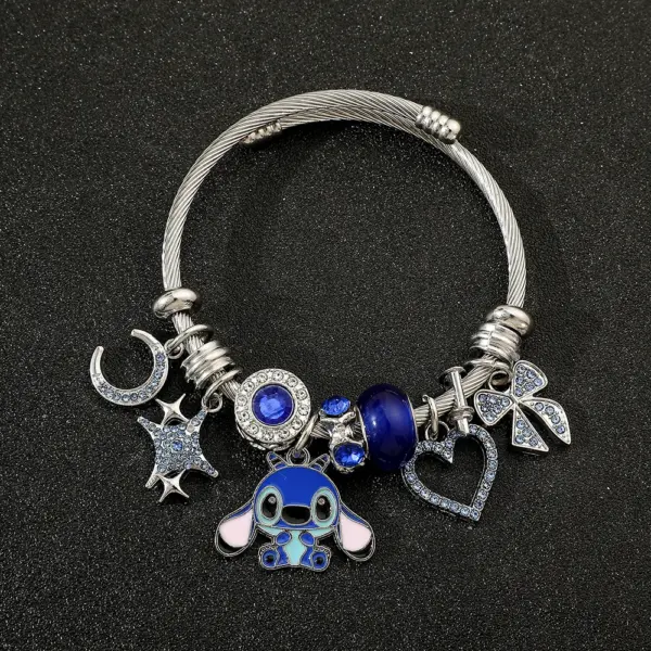 Trendy Disney Stitch Heart Beaded Bracelet - Image 22