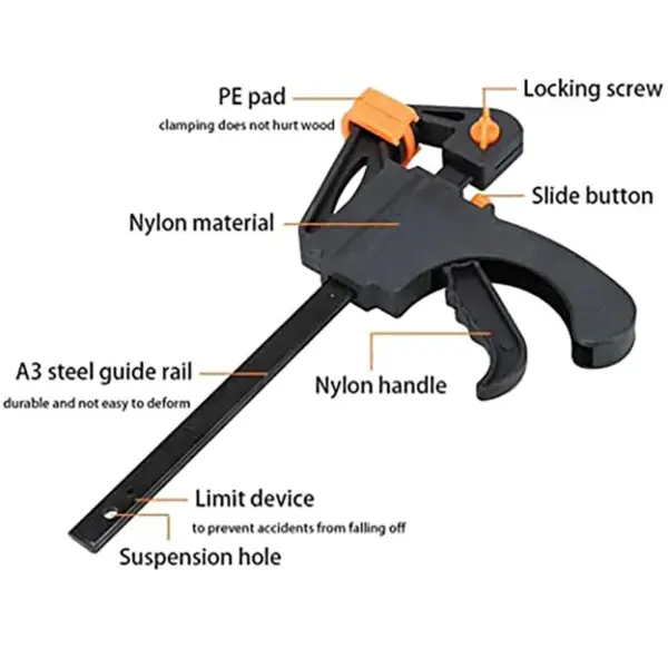 FATCOOL 12 Inch Ratchet F Clamp for Woodworking - Image 4