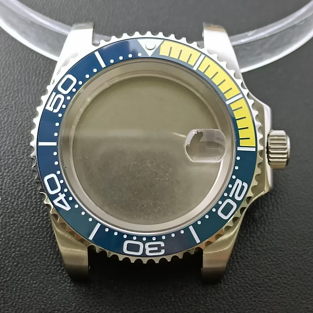 NH35 GMT Steel Watch Case 40.5mm Silver 95 NH35 GMT Steel Watch Case 40.5mm Silver - Image 95