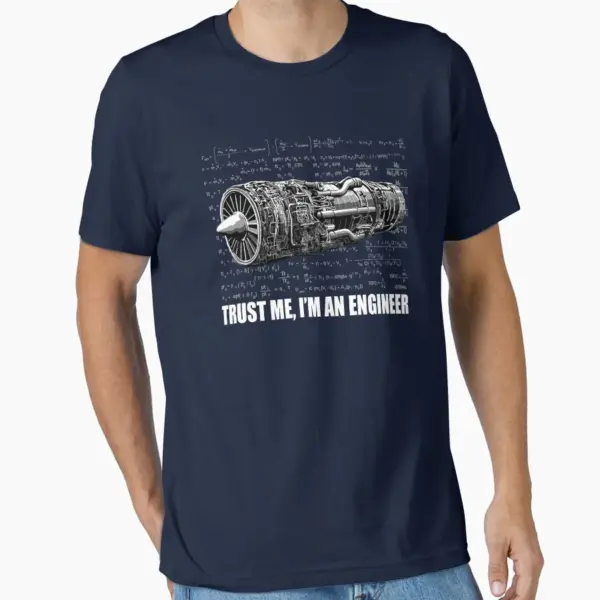 Engineer Themed Cotton T-Shirt for Men - Image 14