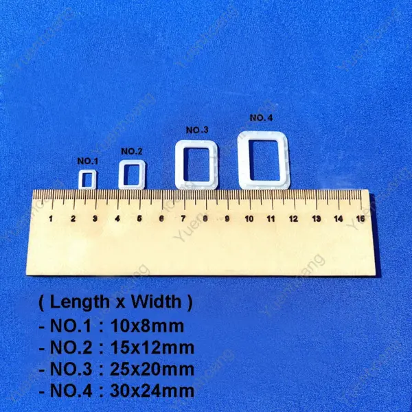 10PCS Resin Rectangular Porthole Model Set - Image 2