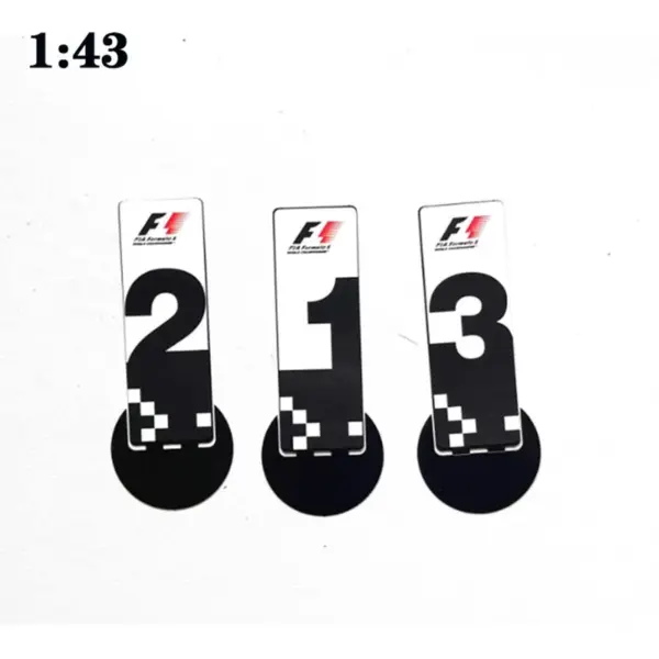 1:43 Scale F1 Model Parking Plate Decor - Image 18