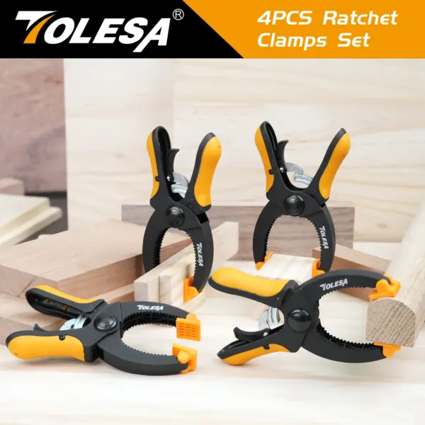 TOLESA 4PCS 5 inches Ratcheting Clamps Set - Image 6