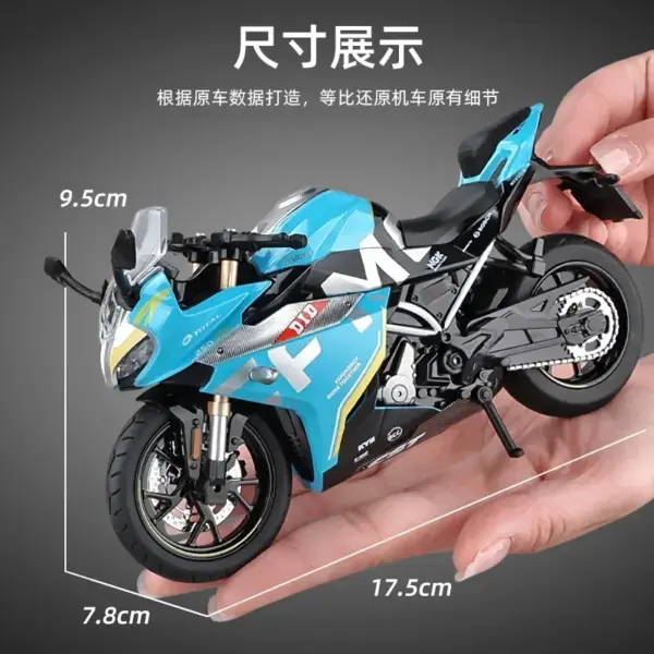 1:12 Scale Alloy Diecast Motorcycle Model - Image 2