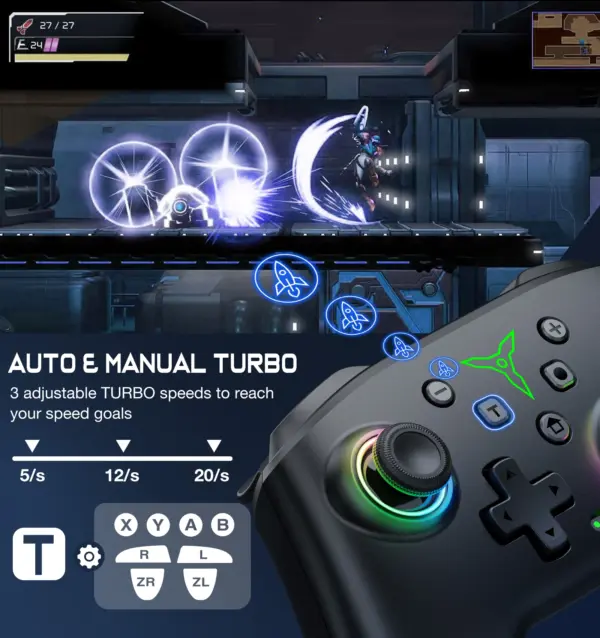 Wireless Bluetooth Game Controller for Switch/PC - Image 5