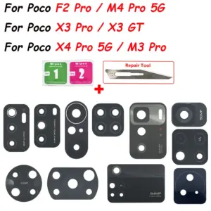 5Pcs Poco Camera Lens Covers with Tools