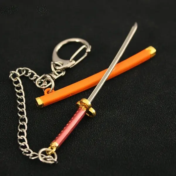 Roronoa Zoro Mini Keychain 9cm Metal Sword - Image 27