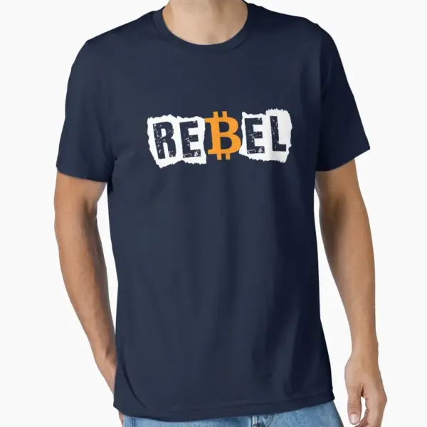 Bitcoin Rebel Cryptocurrency T-Shirt for Men - Image 12