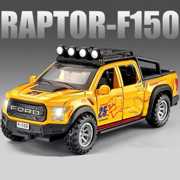1:32 Alloy Ford Raptor F150 Diecast Model - Image 8