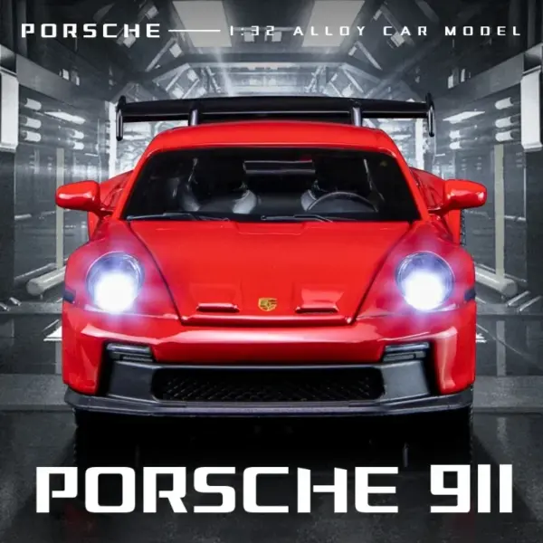1/32 Scale Porsche 911 Alloy Model Car - Image 2