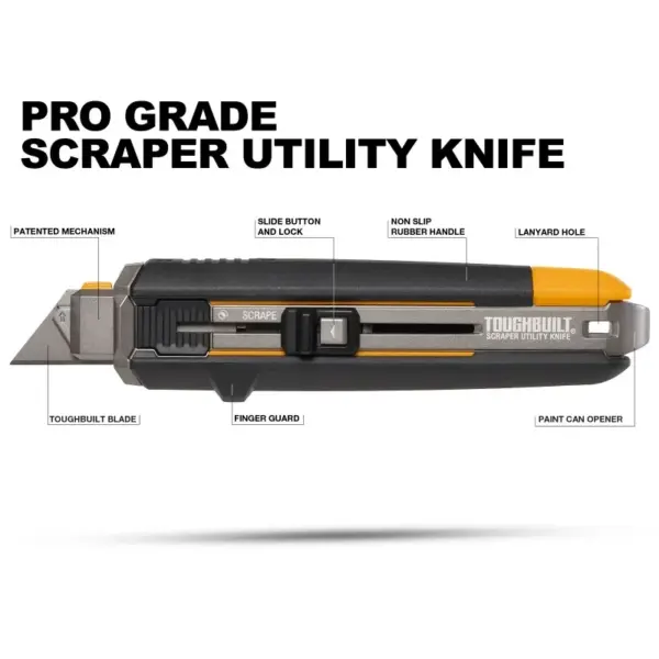 ToughBuilt TB-H4S5-01 Utility Scraper Knife - Image 4