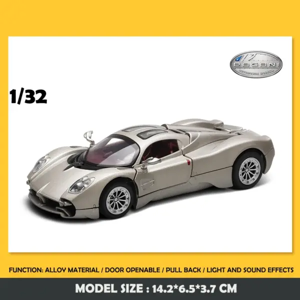 Official Pagani Utopia Sport Car Model Diecast Toy - Image 8