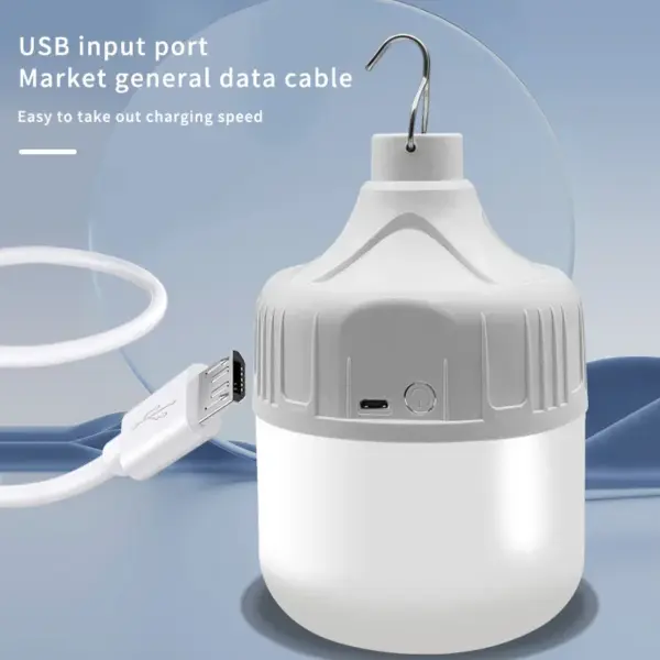 USB Rechargeable LED Camping Light Bulb