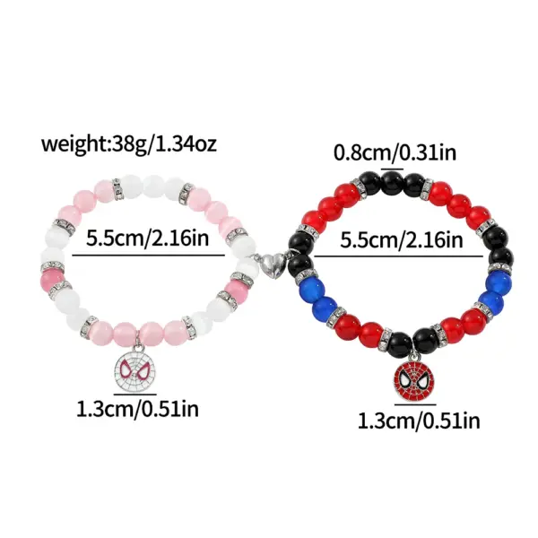 Spiderman Friendship Charm Bracelet for Couples - Image 2