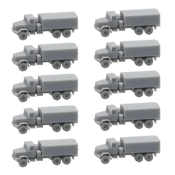10PCS Resin KrAZ-6322 Military Vehicle Models - Image 8