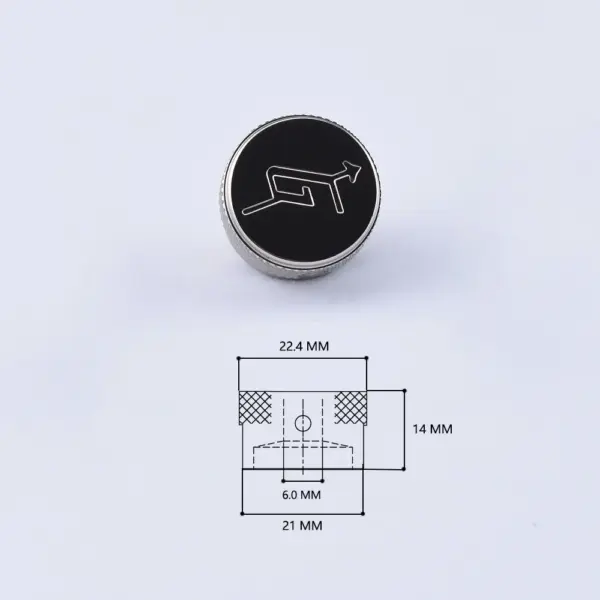 Gretsch Stainless Steel Knob with "G" Arrow - Image 3