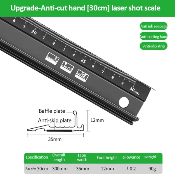 Aluminum Straight Ruler for Woodworking 20/30/45cm - Image 7
