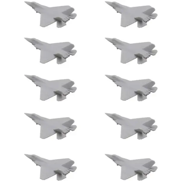 10PCS J-35 Military Plane Models Uncolored - Image 8