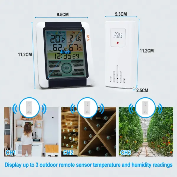Wireless Indoor Outdoor Temperature Humidity Meter - Image 6