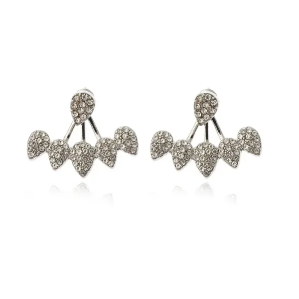 Crystal Flower Stud Earrings for Women - Image 12